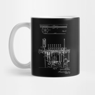 Automatic Bowling Machine Vintage Patent Drawing Mug